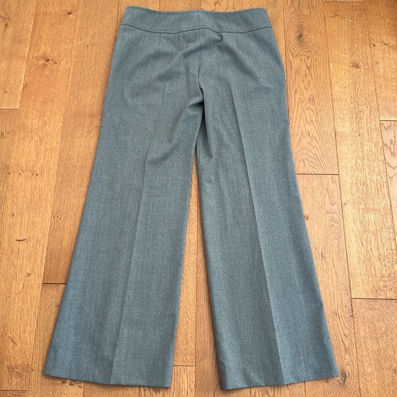 Valentino Gray Wool Wide Waistband Two Side Pockets Flare Pants Slacks US 10 - Picture 7 of 7